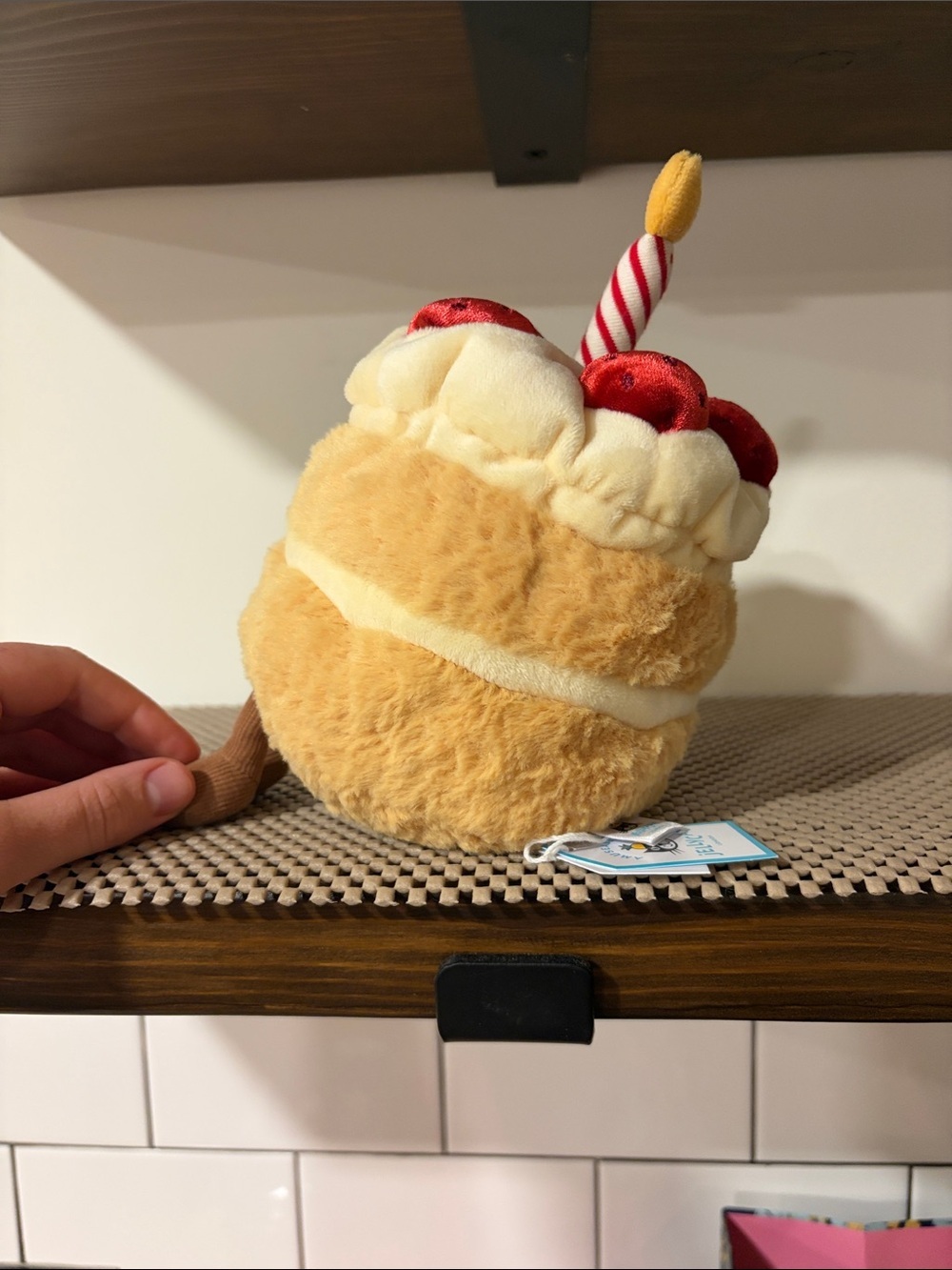 Jellycat Amuseables Plush Birthday Cake Character Plush - Yellow, Red - Picture 4 of 9
